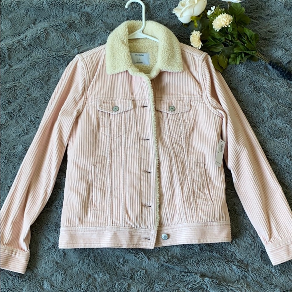 Cute pink corduroy jacket